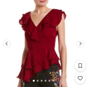 Alicia + Olivia Flounce Top